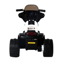 HOMCOM Mini Moto Triciclo Elettrico per Bambini con Luci e Musica, Velocità 2.5KM/h in PP Nero, 80 x 43 x 54.5cm(m-9)