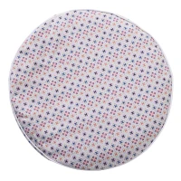 Ousunny Pouf Gonfiabile per Esterni e Interni Cuscino Poggiapiedi Sfoderabile Accessori Inclusa Φ53 x 25 cm(m-4)
