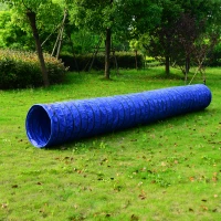 Pawhut Activity Agility Obedience Training Open Tunnel-Blue(m-7)