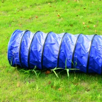 Pawhut Activity Agility Obedience Training Open Tunnel-Blue(m-6)