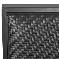 Outsunny Salon de Gradina cu Canapea de Exterior din Ratan Set 4 Buc Gri(m-9)