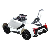 Homcom Masina Sportiva Electrica cu Telecomanda cu Lumini si Muzica Alb(m-5)