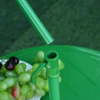 Outsunny Set Masa de Gradina cu 2 Scaune Pliabile si Umbrela pentru Copii(m-10)