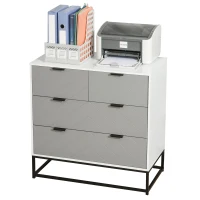 HOMCOM Comoda cu 4 sertare Mobilier pentru Sufragerie si Dormitor Mobilier Modern(m-4)