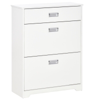 Dulap pentru Pantofi Modern cu 2 Sertare pentru 16 Pantofi și Sertar Mic 98x24x83cm