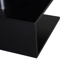 Homcom Masuta Joasa Salon – Lemn Negru 50×50×50 cm(m-10)