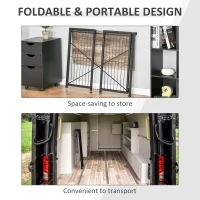 HOMCOM Birou Pliabil Stil Industrial pentru Casa si Birou 90x45x74cm(m-4)