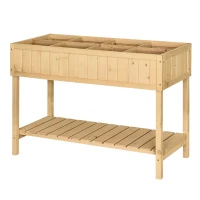Outsunny suport raft pentru plante, 8 grilaje, 120x60x81 cm(m-13)