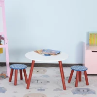 HOMCOM set masa si 2 scaune rotunde, model instelat(m-11)