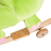 HOMCOM Cal Balansoar cu Roti sub Forma de Dragon pentru copii 18-36 luni Verde(m-9)
