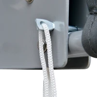 Outsunny Cortina cu Baldachin care se Inchide din Poliester Gri Inchis(m-10)