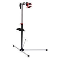 HOMCOM Suport reparare bicicletă cu Piedestal și Tăviță din Oțel, 84x75x100-160cm(m-1)