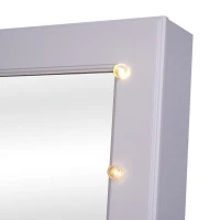 HOMCOM dulap bijuterii, oglinda si leduri incluse,40x37x146 cm(m-9)