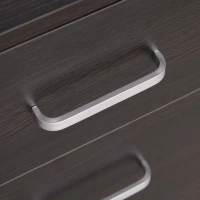 Vinsetto Dulap cu Sertare pentru birou, 2 sertare si 5 roti, usor de mutat, 40x44x54.6cm(m-9)