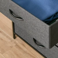 HOMCOM comoda cu 4 sertare pliabile, 58x29x103cm(m-8)