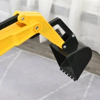 HOMCOM Tractorcu pedale si Excavator control manual pentru copii 3-6 ani rosu(m-13)