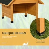 OutSunny Casuta pentru masina de tuns iarba cu picioare din lemn ridicat, Acoperis in panta(m-6)