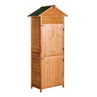 Outsunny, magazie pentru scule, 79x49x190cm, lemn(m-1)