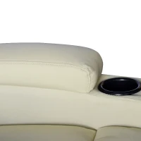 HomCom fotoliu balansoar pentru masaj, 84x92x109cm, crem(m-10)