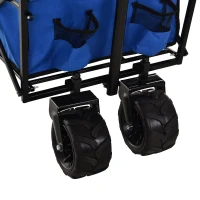 Durhand Carucioe Pentru Obiecte de Plaja Pliabil Impermeabil Albastru 110x56x101cm(m-8)