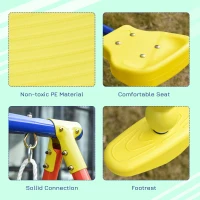 Outsunny Set Legan de Gradina 2 Simple si 1 Dublu Inaltime Reglabila(m-7)