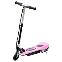 HomCom Monopattino Scooter Elettrico per Bambini 120W Pieghevole Struttura in Metallo, Rosa(m-1)