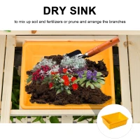 Outsunny blat de lucru pentru gradinarit, 100x40x140cm, lemn(m-6)