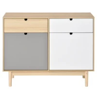 Homcom Dulapior Multifunctional Nordic – 2 Usi & Sertare 100×40×79,5 cm(m-4)