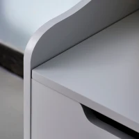 HOMCOM cufar din lemn, cu capac, 60x40x48cm, gri(m-9)