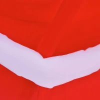 HOMCOM Mos Craciun Gonflabil pe Balon cu Lumini LED Integrate, Decoratiune de Craciun pentru Exterior, 80x85x250cm - Multicolor(m-9)