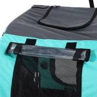 PawHut Rimorchio per Bicicletta per Animali Domestici Ruota 50 cm Impermeabile Azzurro Grigio(m-8)