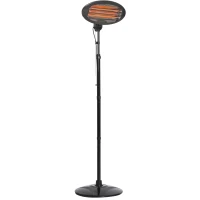 Outsunny Lampa Sistem de Incalzire pentru Extern 2000W Negru 180-210cm(m-2)