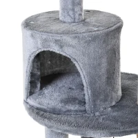 PawHut ansamblu pentru 1-2 pisici, 3 nivele, 48x48x104cm gri(m-10)