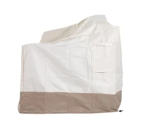 HomCom Prelată pentru Acoperirea Mobilierului din Material Oxford, Crem și Maro, 152x87x59/79cm(m-6)