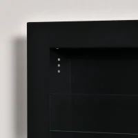 HOMCOM Șemineu de Perete cu Bioetanol și 3 Rezervoare de 1 L, 120x15x40 cm, Negru(m-9)