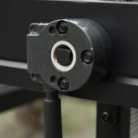 Outsunny pergola cu trapa pentru foisor gradina 3.48x3m, gri(m-9)