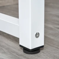 HomCom birou cu rafturi, lemn, 120x60x125 cm, alb(m-9)