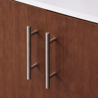 HOMCOM Mobilier Bufet Vintage Clasic din Lemn Bufet pentru Bucatarie Sala de Pranz(m-8)