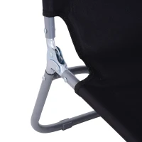 Outsunny Sezlong pentru Gradina Pliabil din Metal si Tesut Oxford Respirabil(m-8)