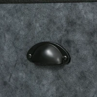 HOMCOM Comoda cu 6 sertare din Material Textil si Otel 80x30x70cm Multicolora(m-9)