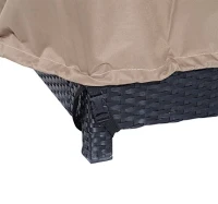 HomCom Prelată pentru Acoperirea Mobilierului din Material Oxford, Crem și Maro, 152x87x59/79cm(m-7)