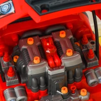 HOMCOM Atelier Camion Jucarie cu Motor, 61 Accesorii pentru Copii 3-5 Ani(m-8)