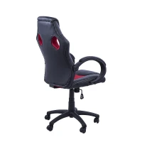 HomCom Scaun de Birou Stil Gaming, Rosu si Negru(m-4)