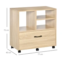 Vinsetto Mobilier Birou – Multifunctional din Lemn cu Suport Imprimanta(m-3)