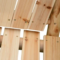 Outsunny Dondolo da Giardino in Legno di Abete Naturale a Doghe(m-5)