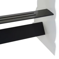 Homcom Set Măsuță cu Tablă și Scăunel pentru Copii cu Imprimeu de Vacă, 60x40x60 cm, Bej(m-8)