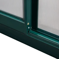 Outsunny Sera de Gradina din Policarbonat cu Fereastra si Usa glisanta(m-10)