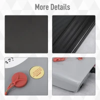 HOMCOM Tapis Roulant Electric Fara Ghidon cu Motor 500 W si 2 Roti(m-7)