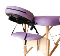 HomCom Lettino da Massaggio Fisioterapia Pieghevole con 2 Zone 182 x 60cm Viola(m-6)