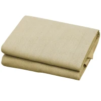 Outsunny Cort Parasolar Triunghiulare din HDPE, Culoarea nisipului, 3x3x3m(m-11)